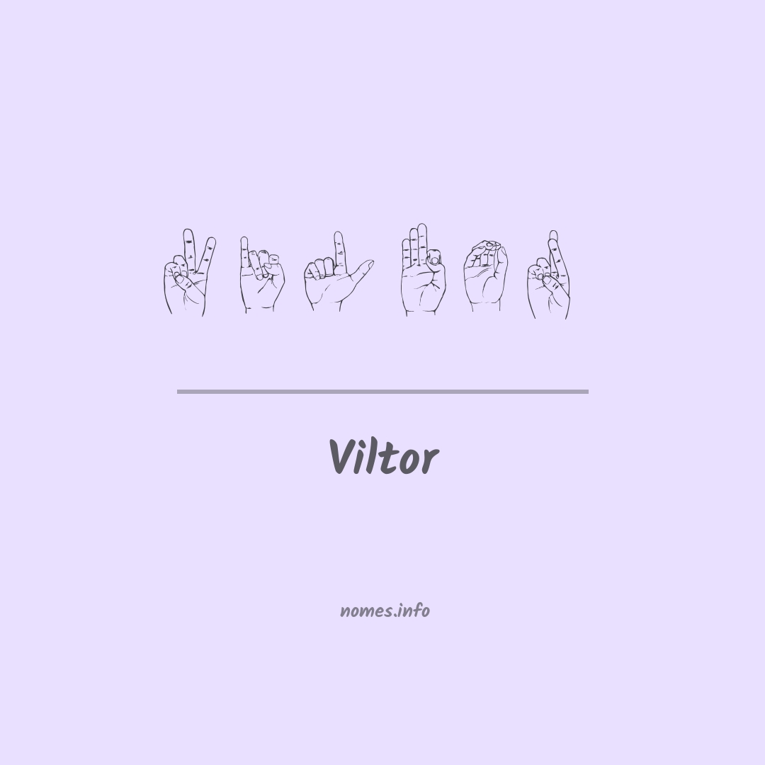 Viltor em Libras