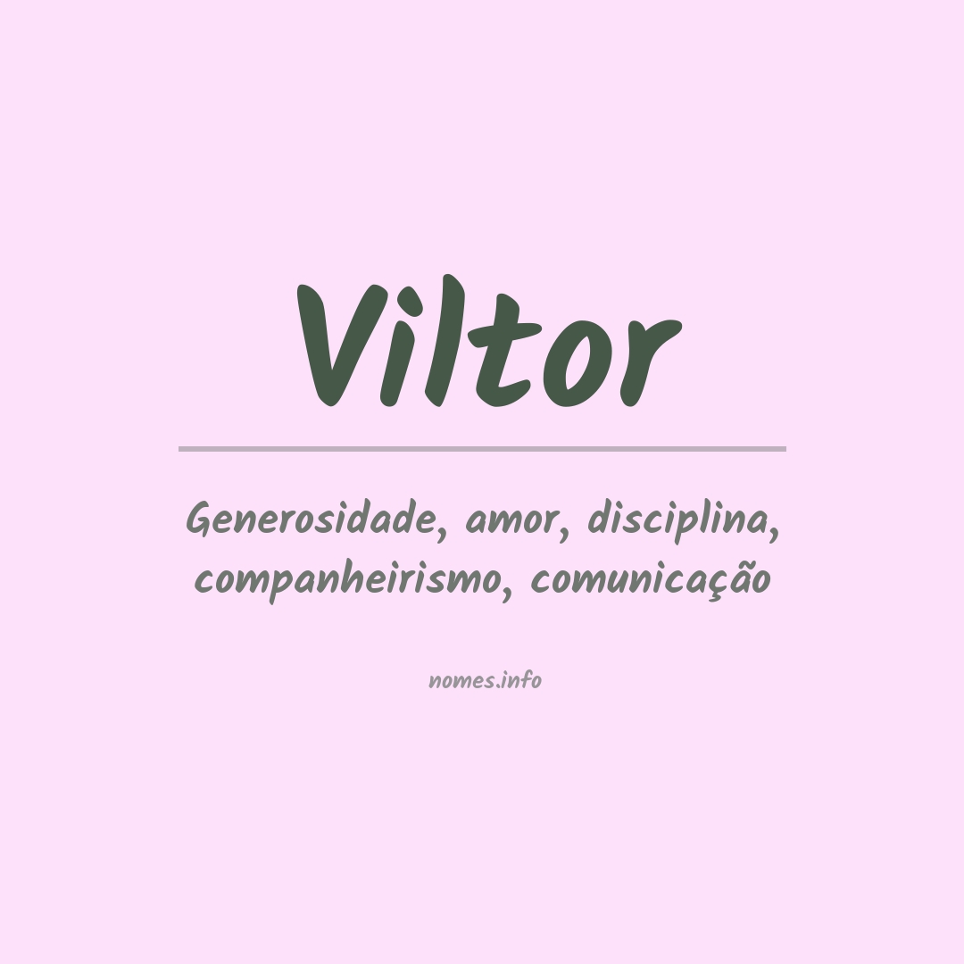 Significado do nome Viltor
