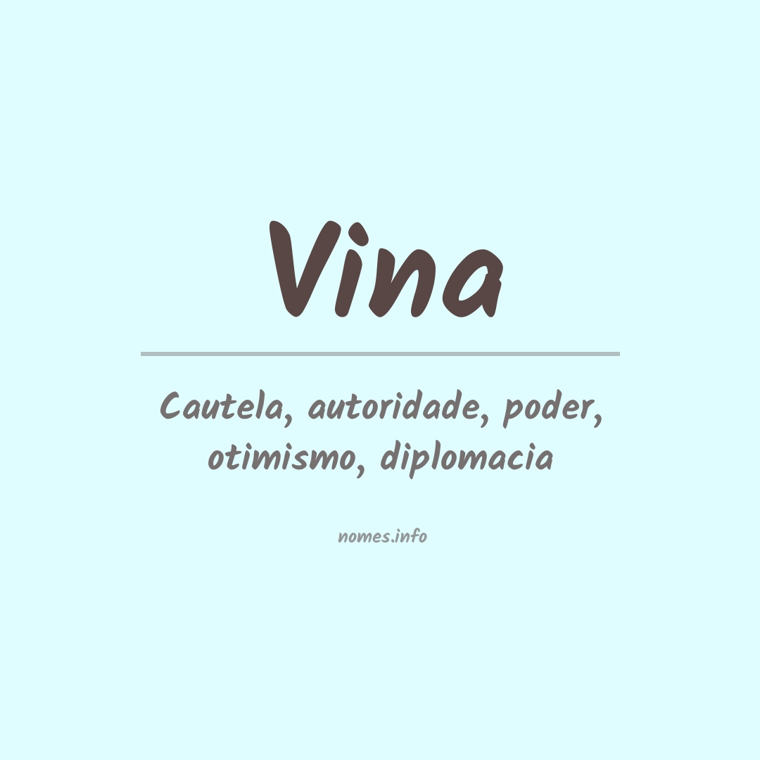 Significado do nome Vina