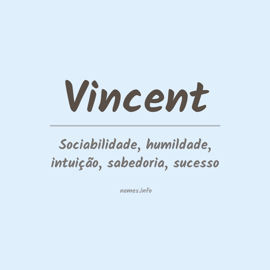 Significado do nome Vincent