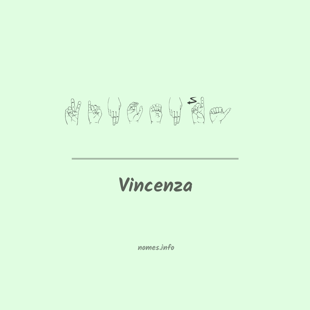 Vincenza em Libras