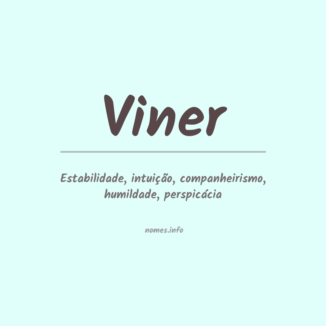 Significado do nome Viner