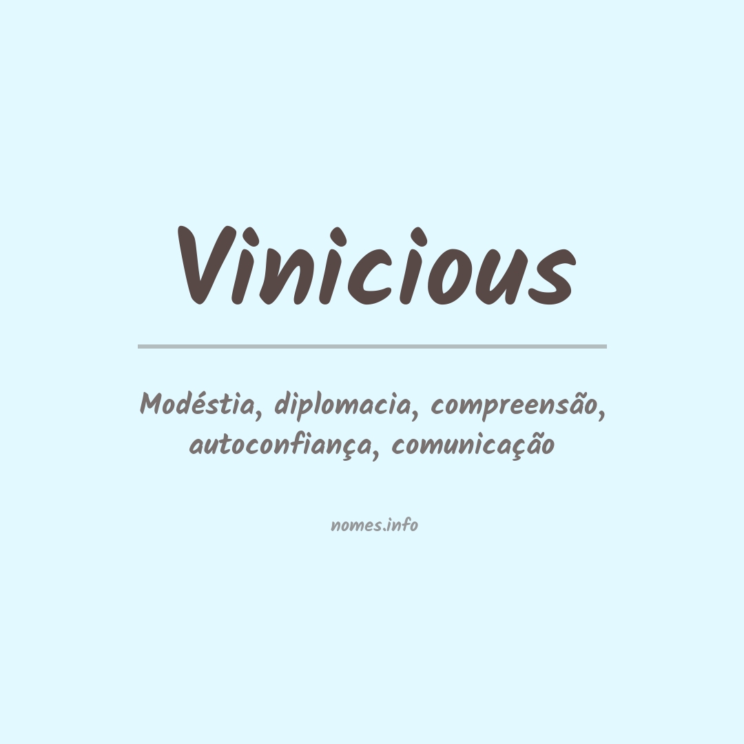 Significado do nome Vinicious