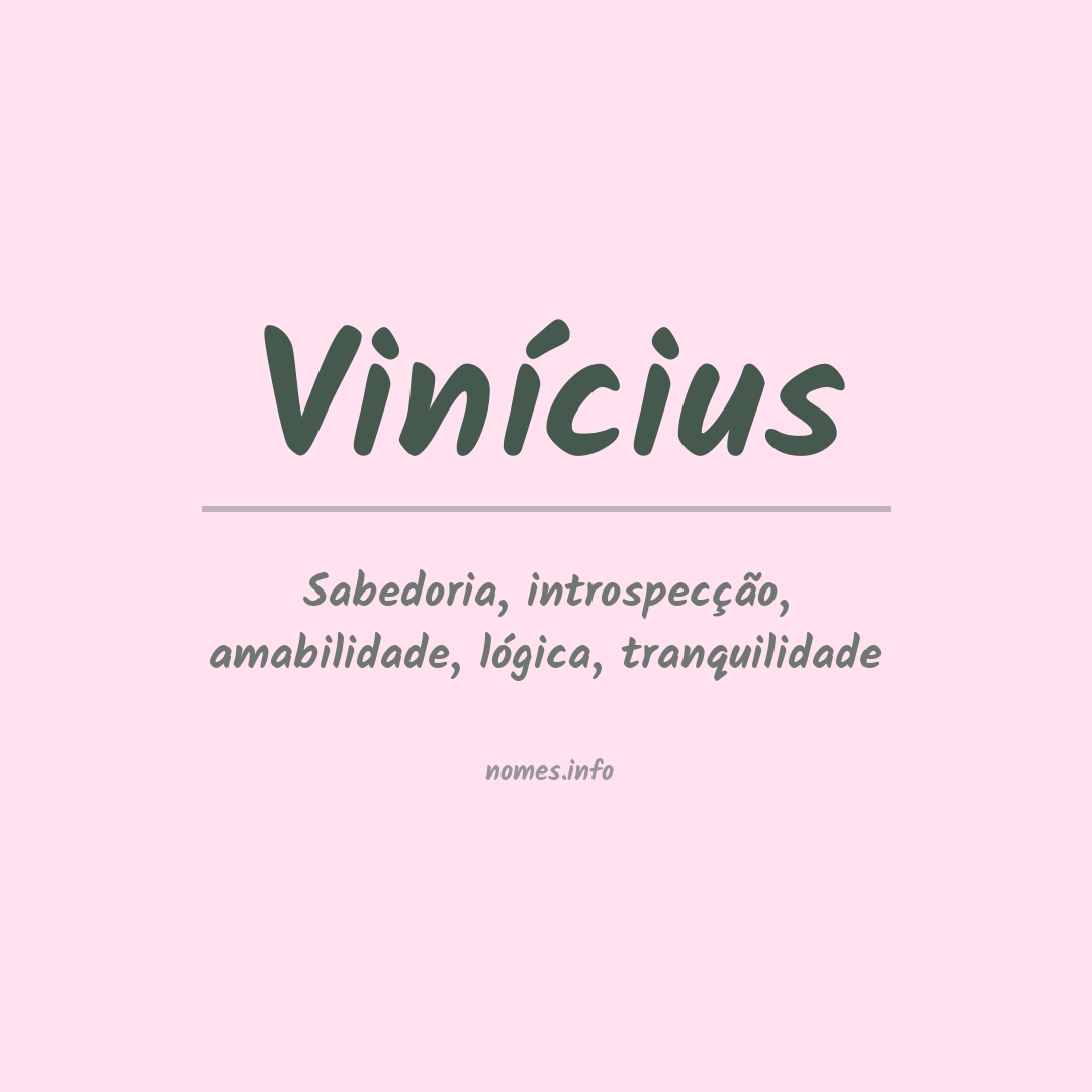 Significado do nome Vinícius