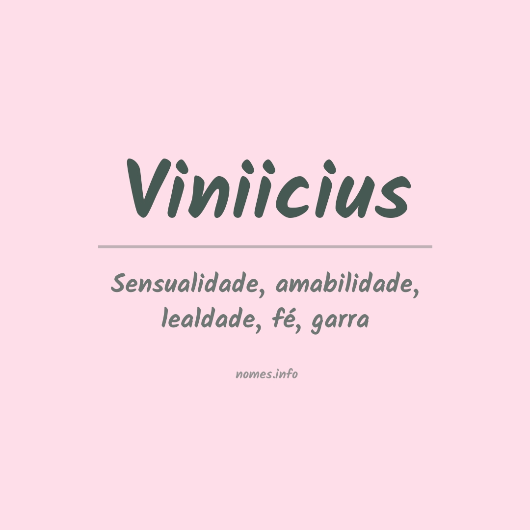 Significado do nome Viniicius