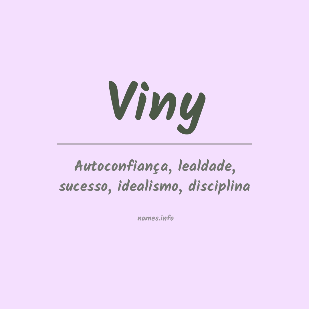 Significado do nome Viny