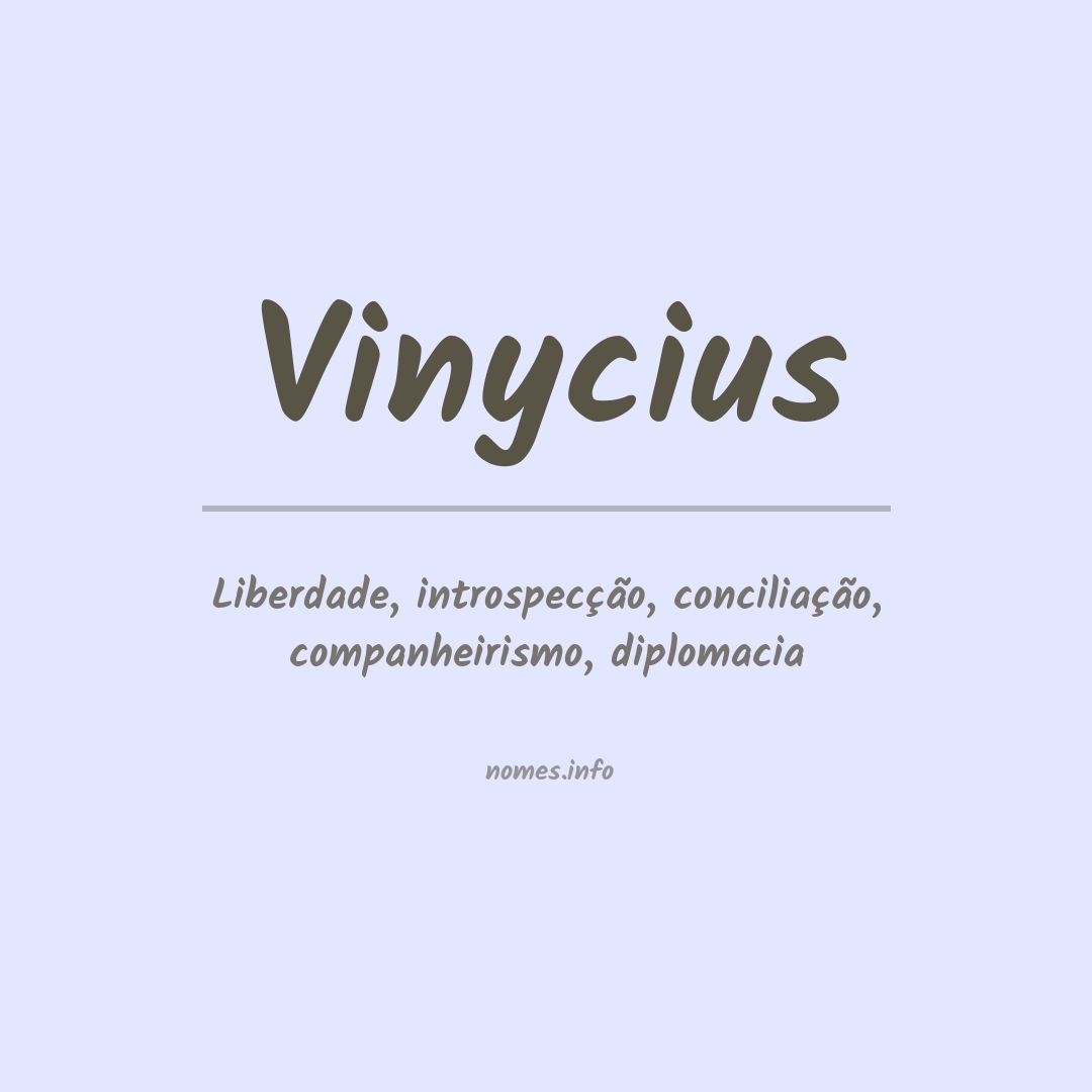 Significado do nome Vinycius