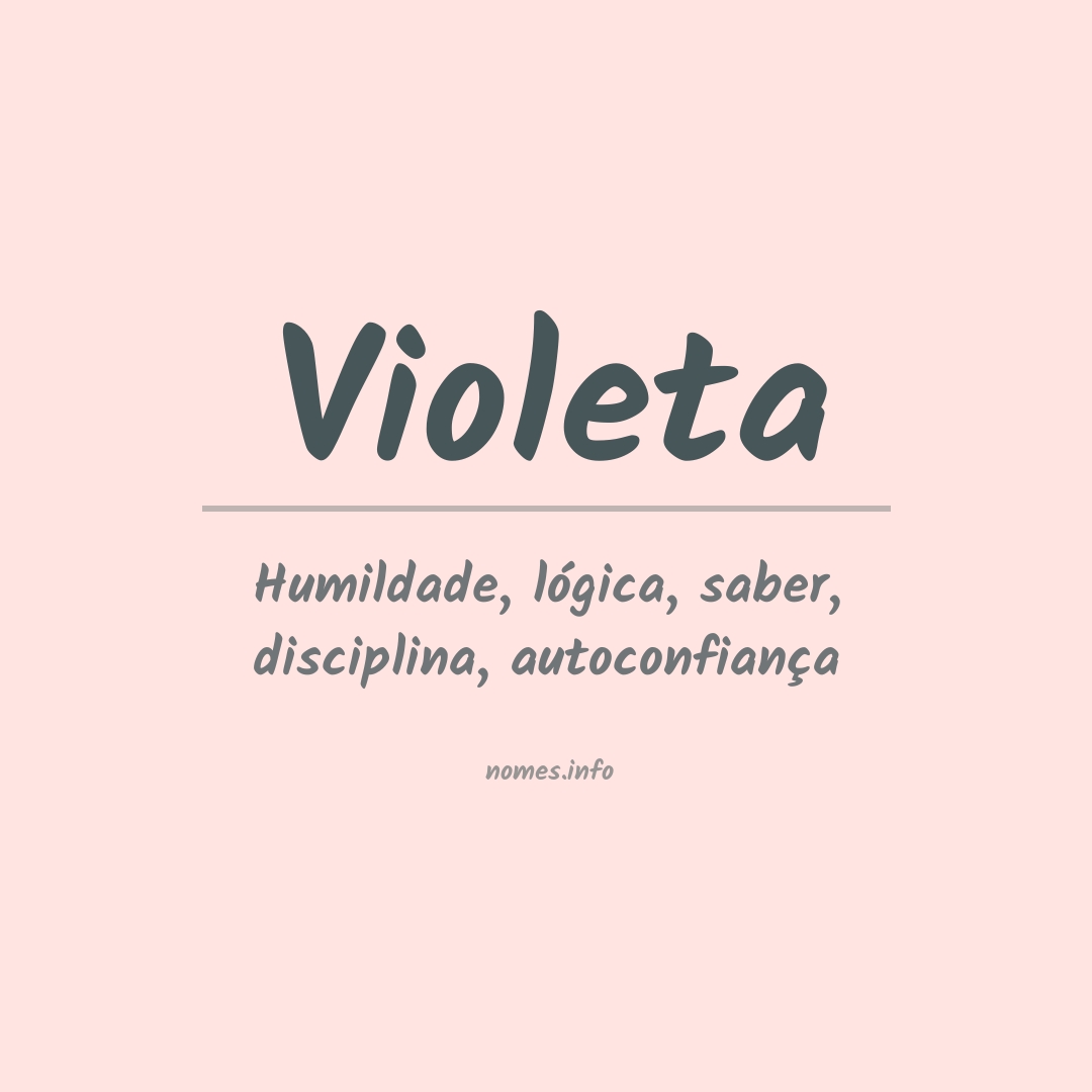 Significado do nome Violeta