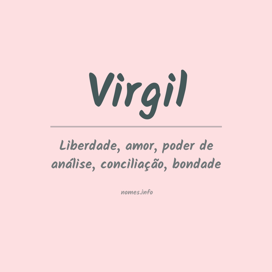 Significado do nome Virgil