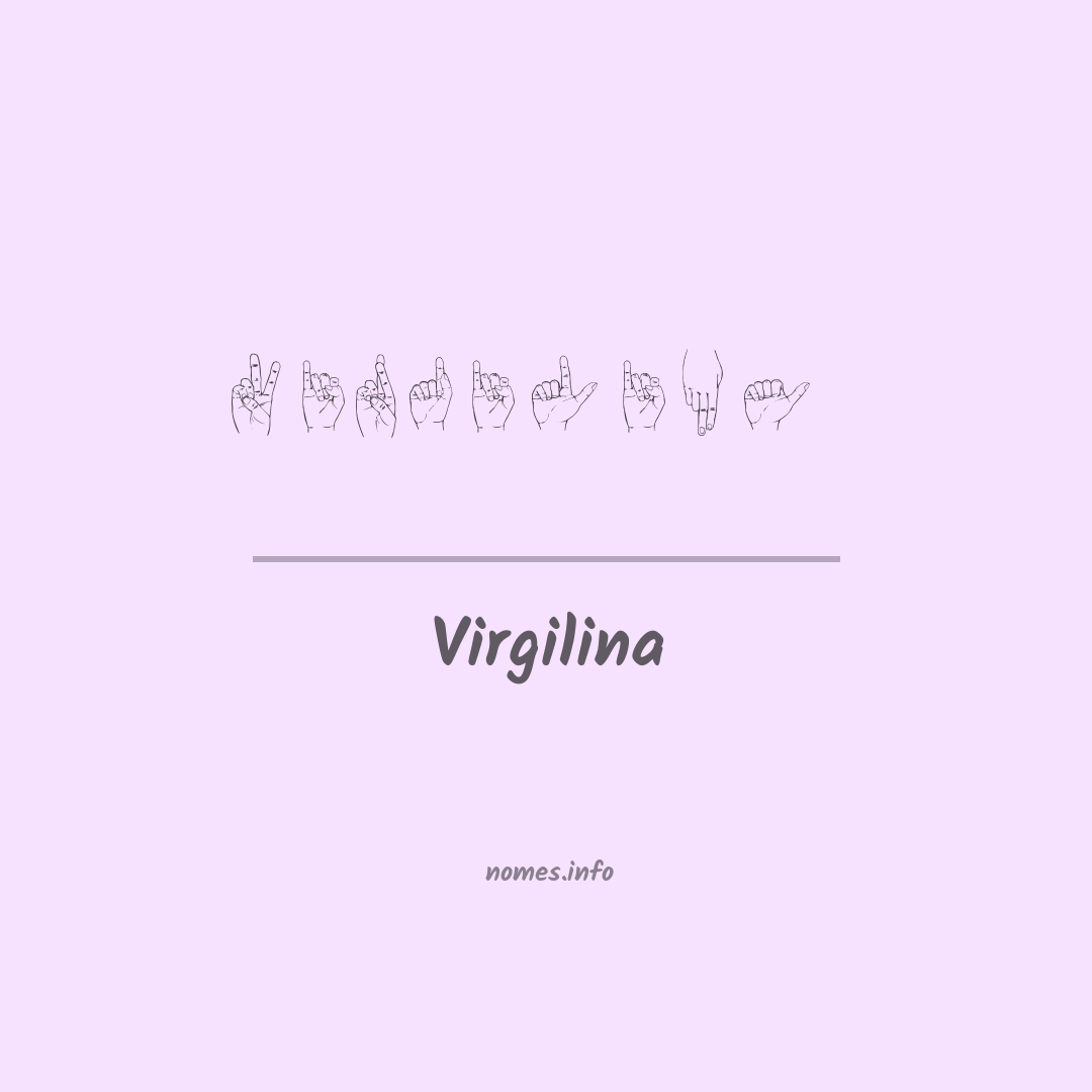 Virgilina em Libras
