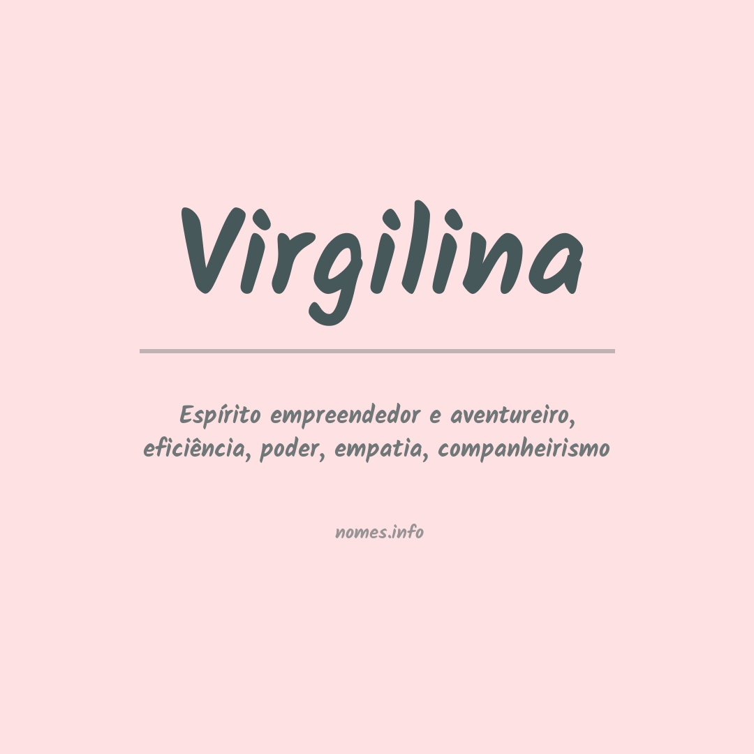 Significado do nome Virgilina