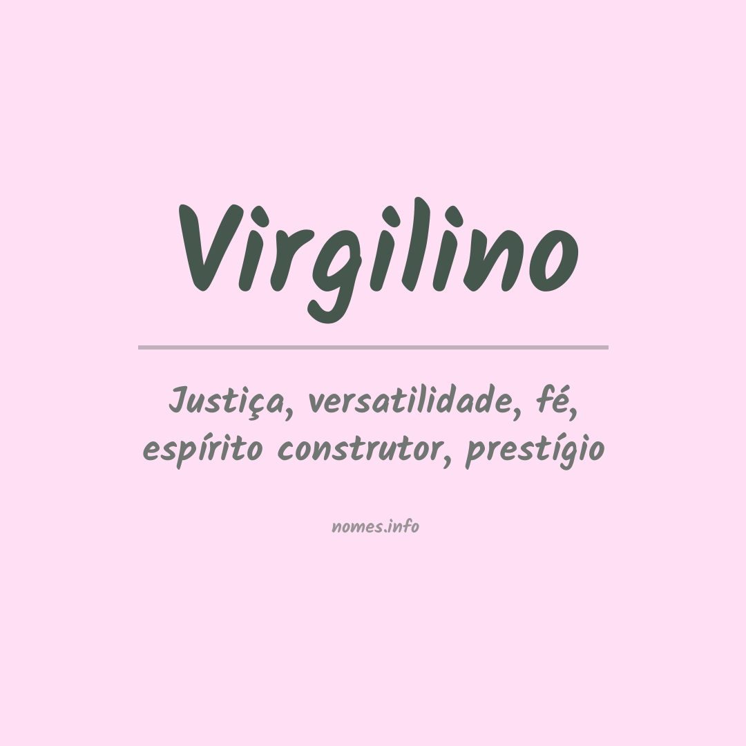 Significado do nome Virgilino