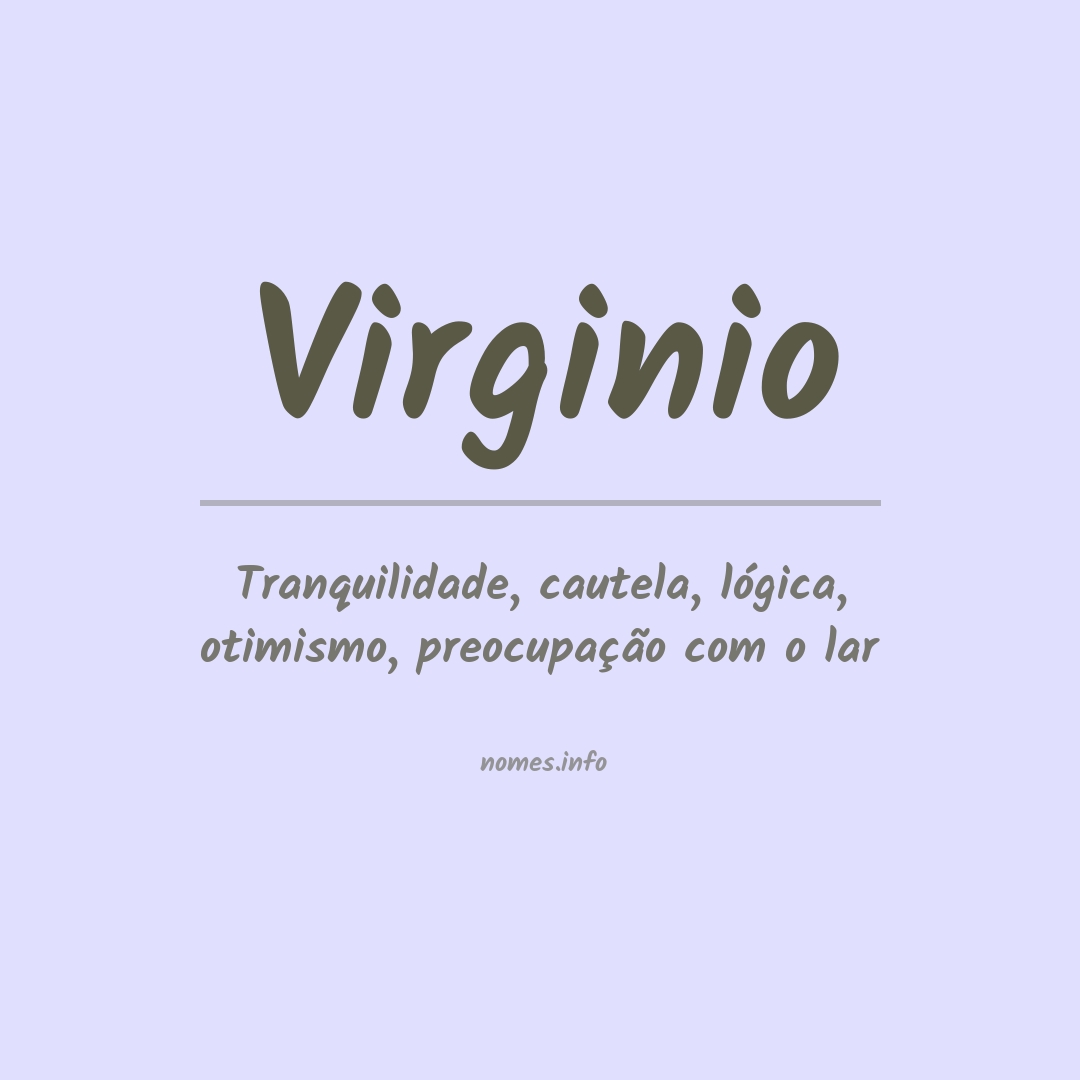 Significado do nome Virginio