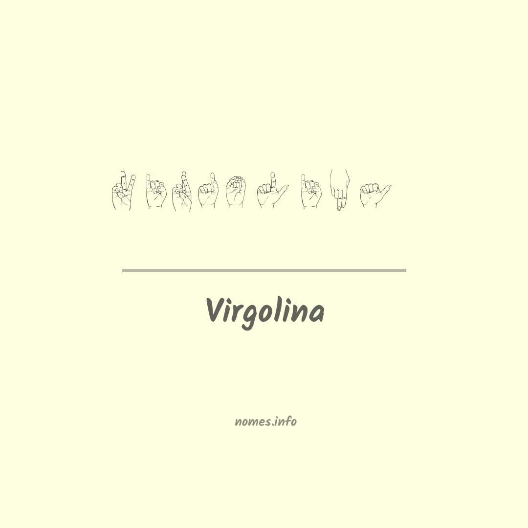Virgolina em Libras