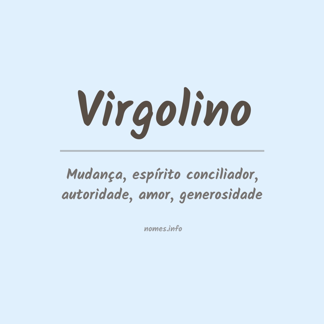 Significado do nome Virgolino