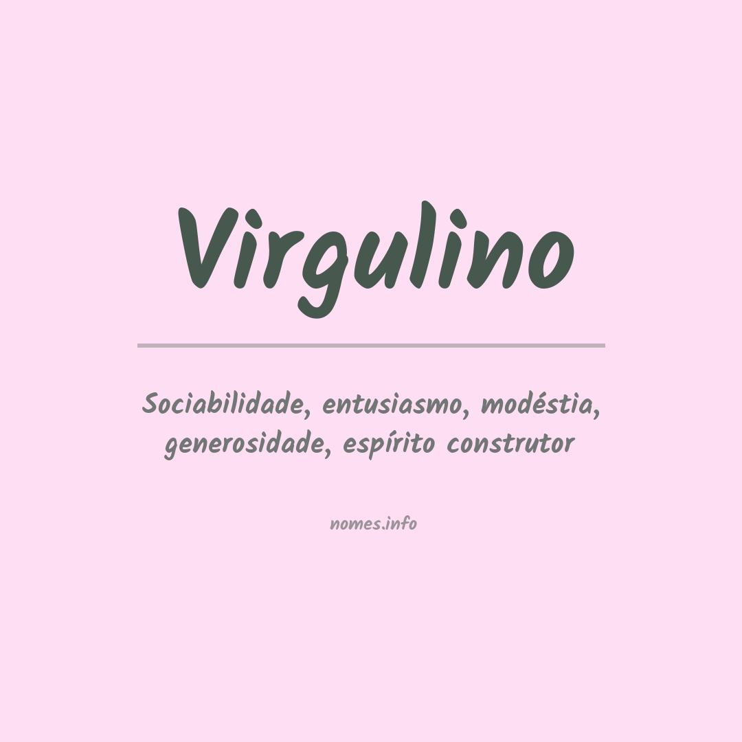 Significado do nome Virgulino