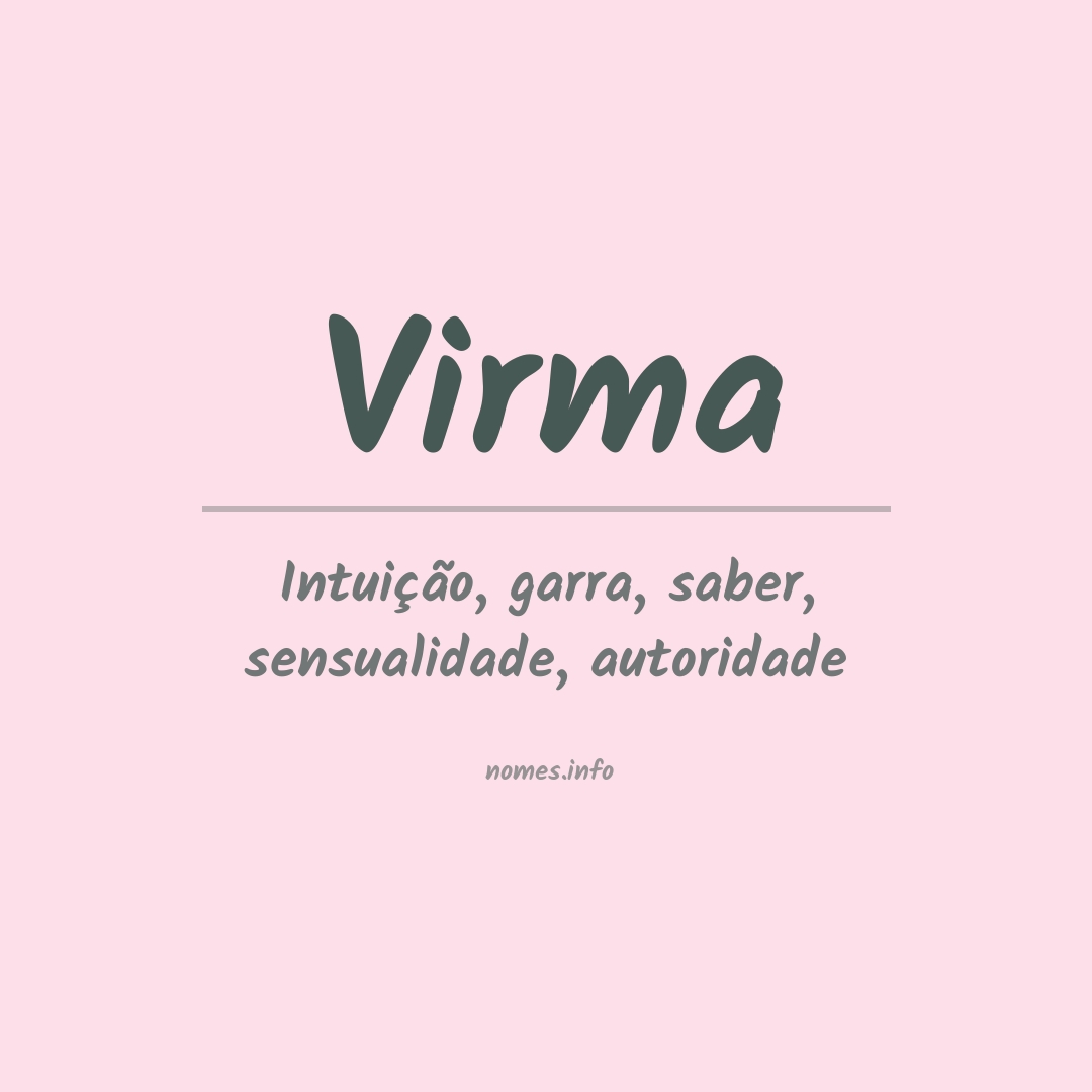 Significado do nome Virma