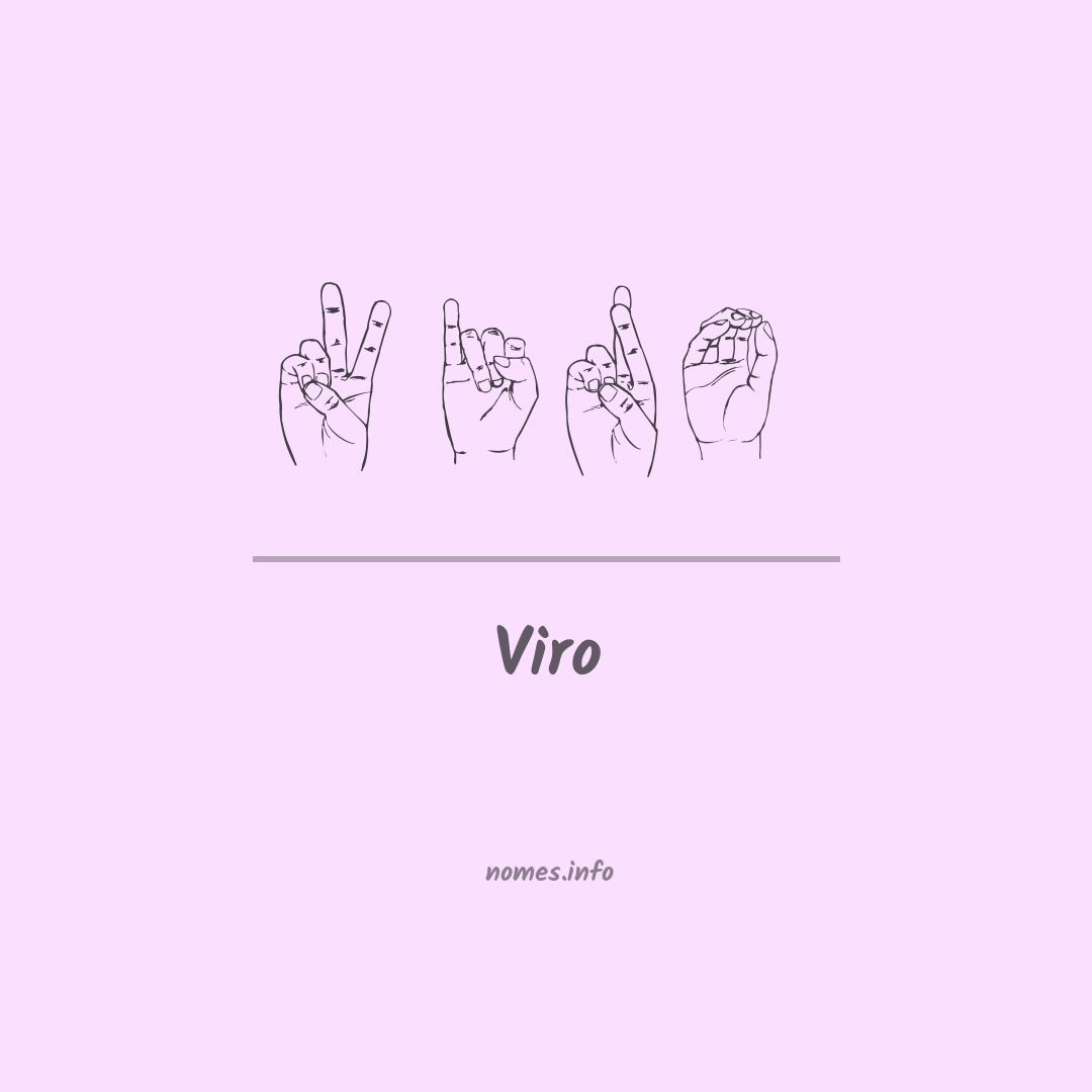 Viro em Libras