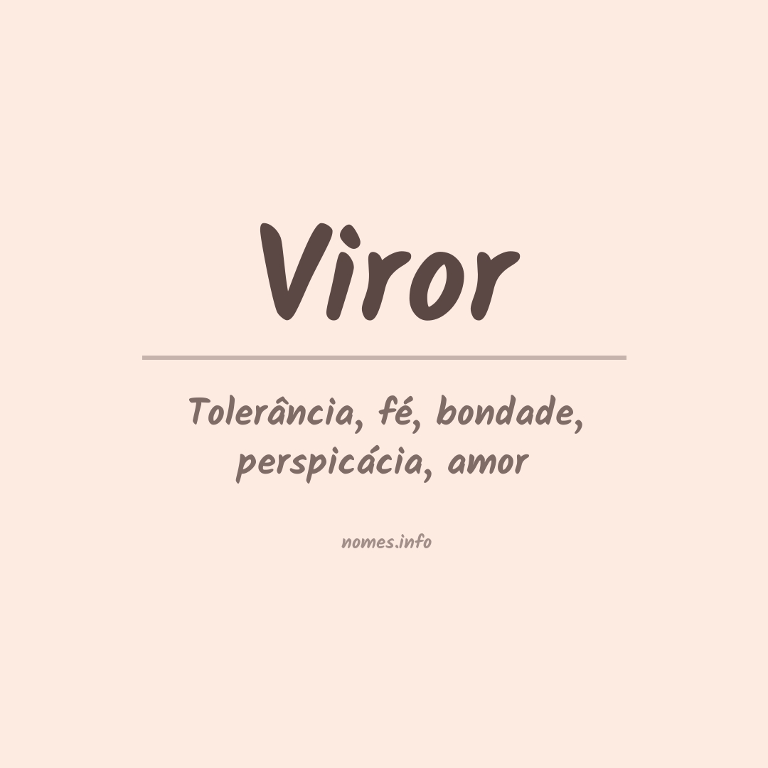 Significado do nome Viror