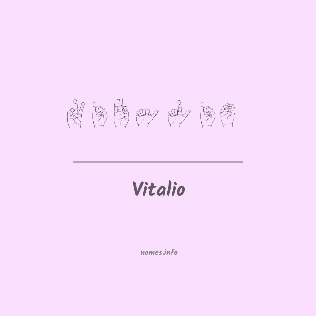 Vitalio em Libras