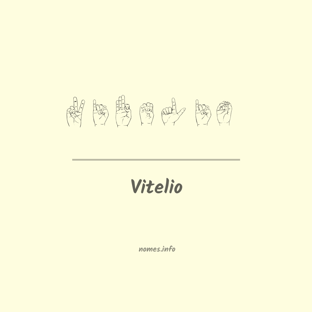 Vitelio em Libras