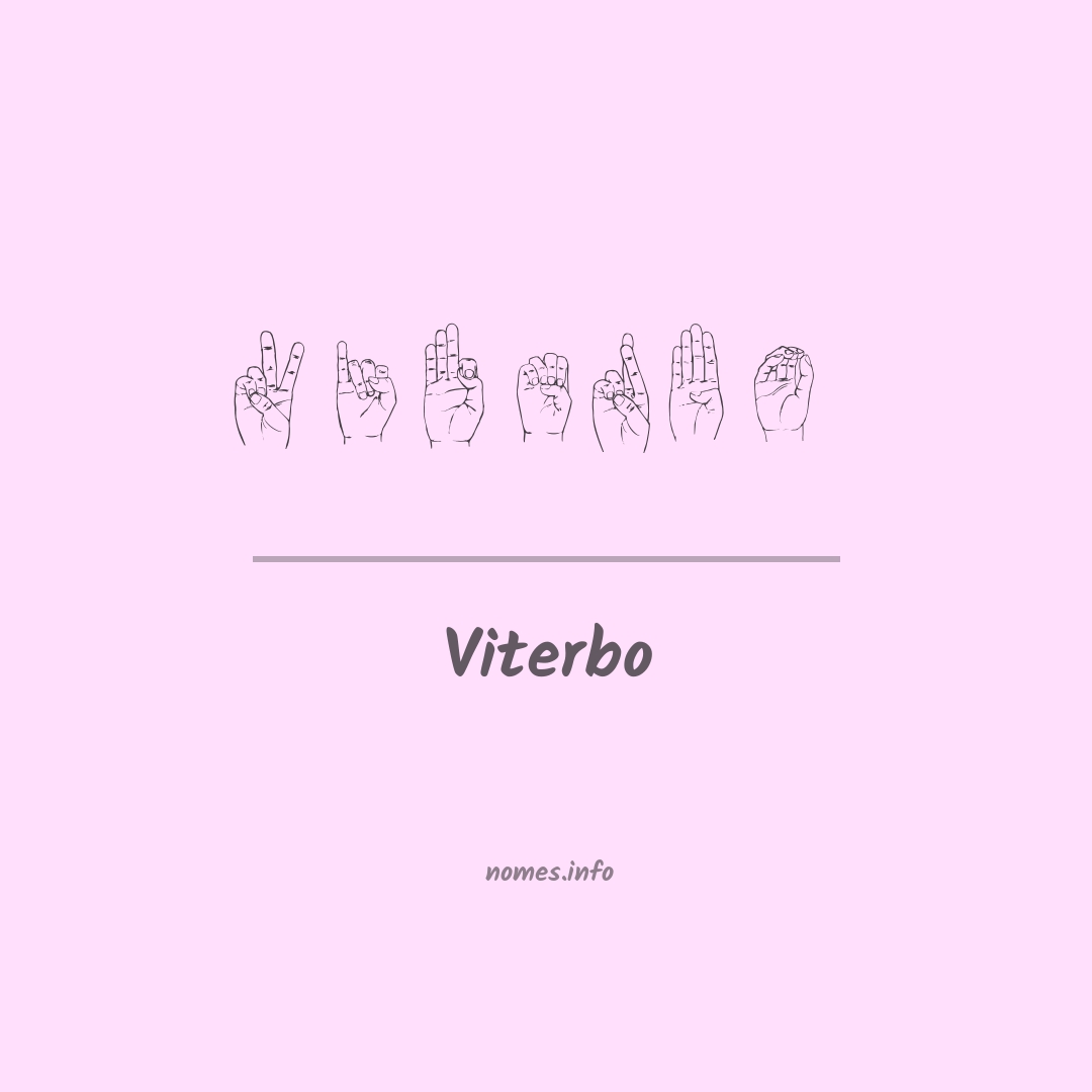 Viterbo em Libras