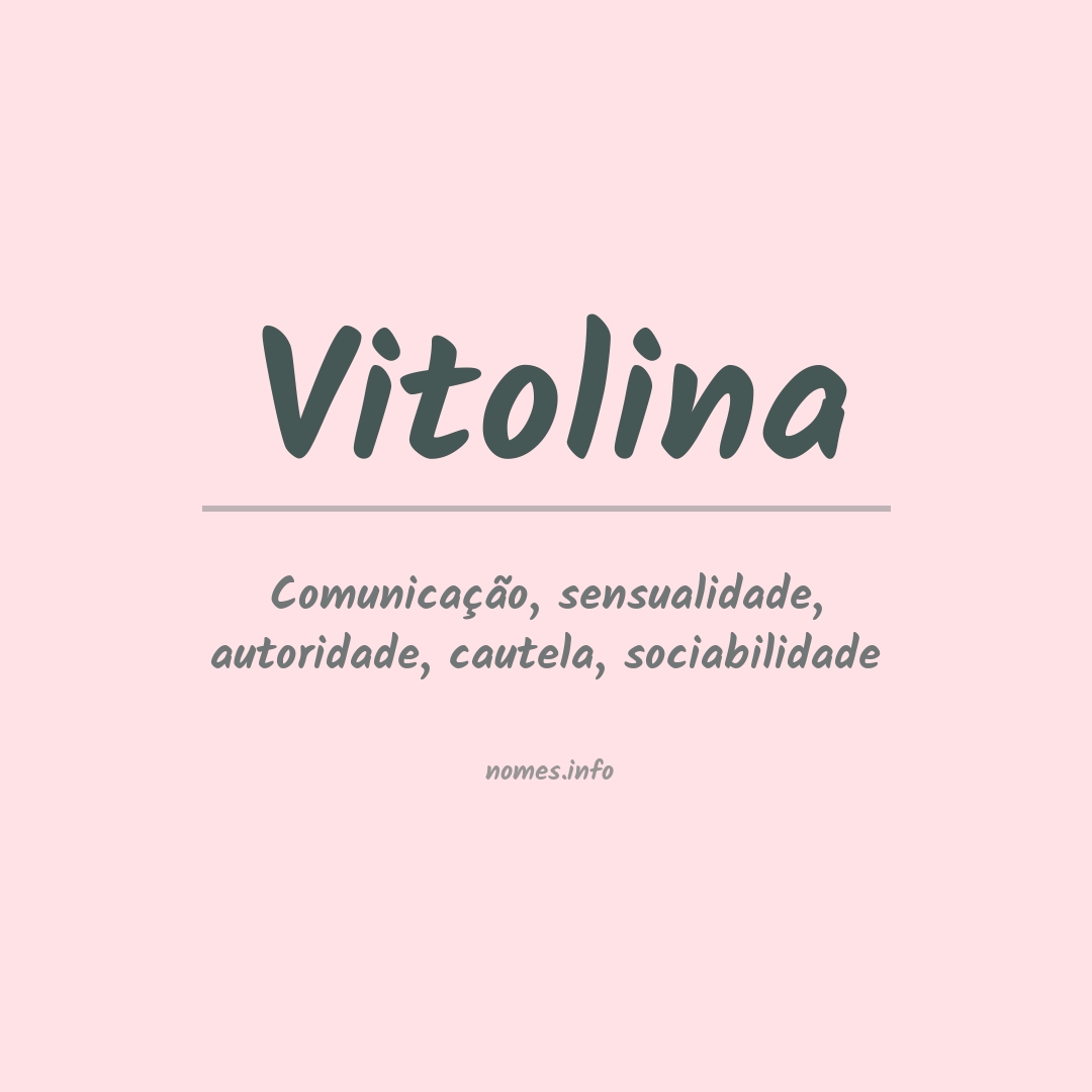 Significado do nome Vitolina