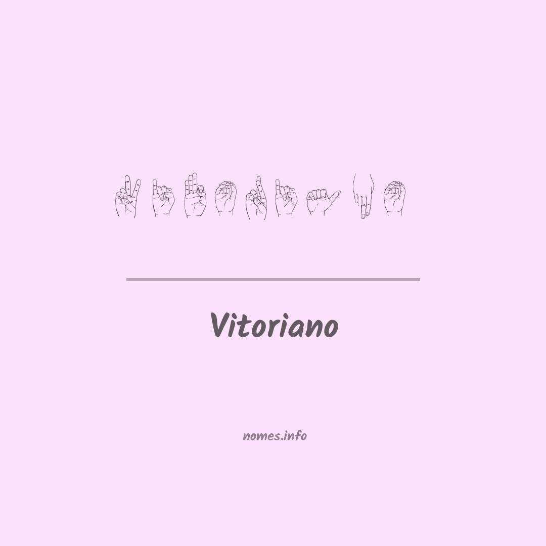 Vitoriano em Libras