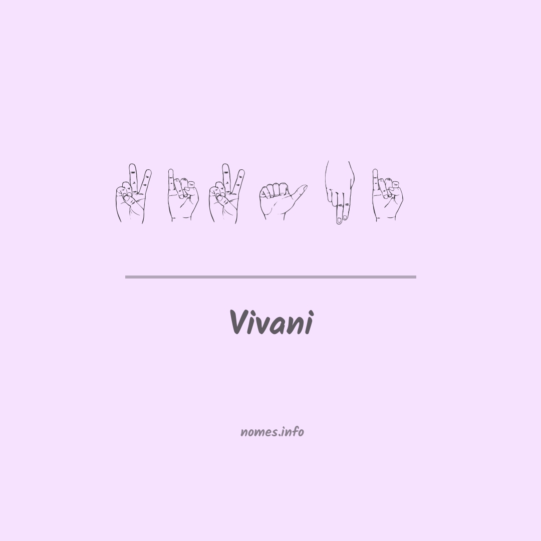 Vivani em Libras