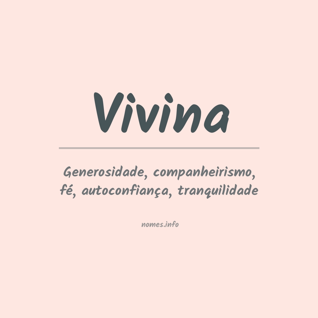 Significado do nome Vivina