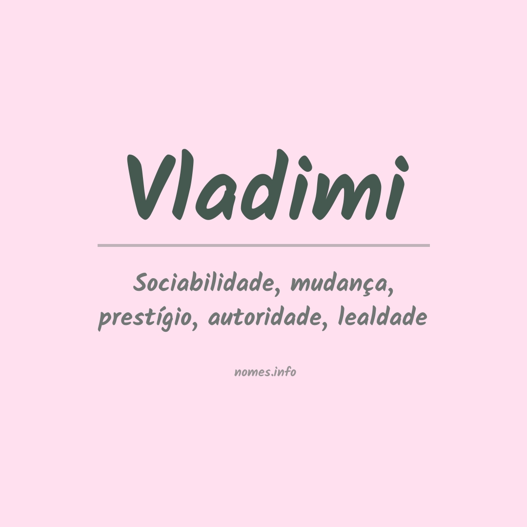 Significado do nome Vladimi