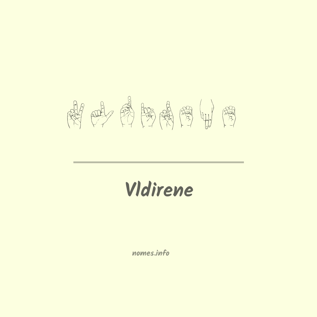 Vldirene em Libras