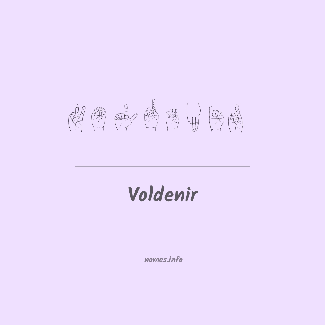 Voldenir em Libras