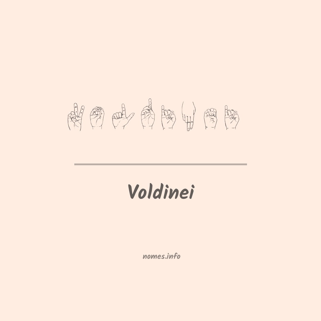 Voldinei em Libras