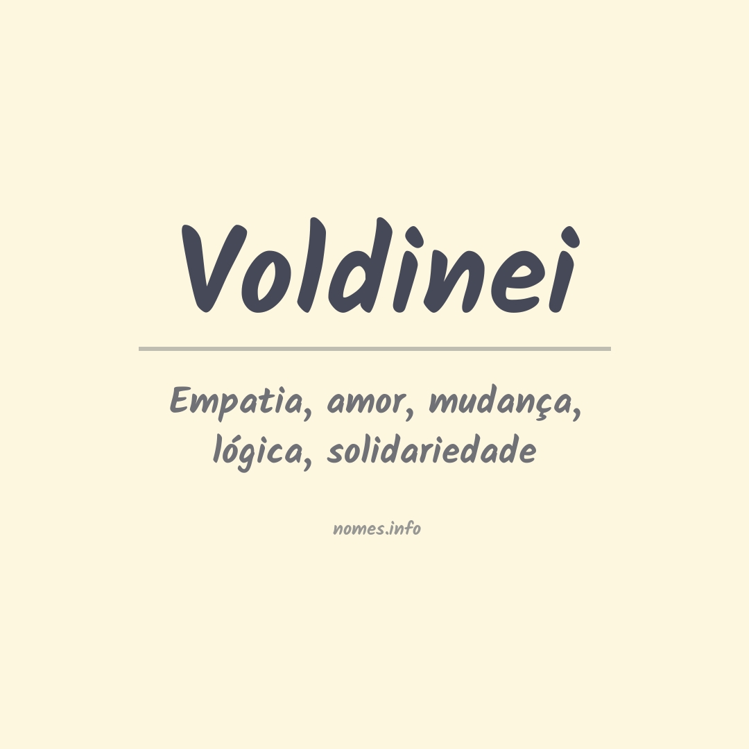 Significado do nome Voldinei