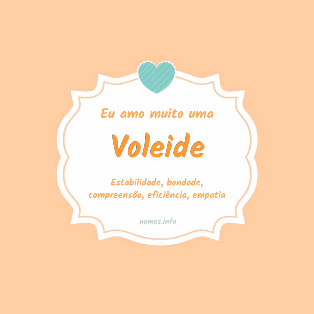Eu amo muito Voleide Eu amo muito Voleide
