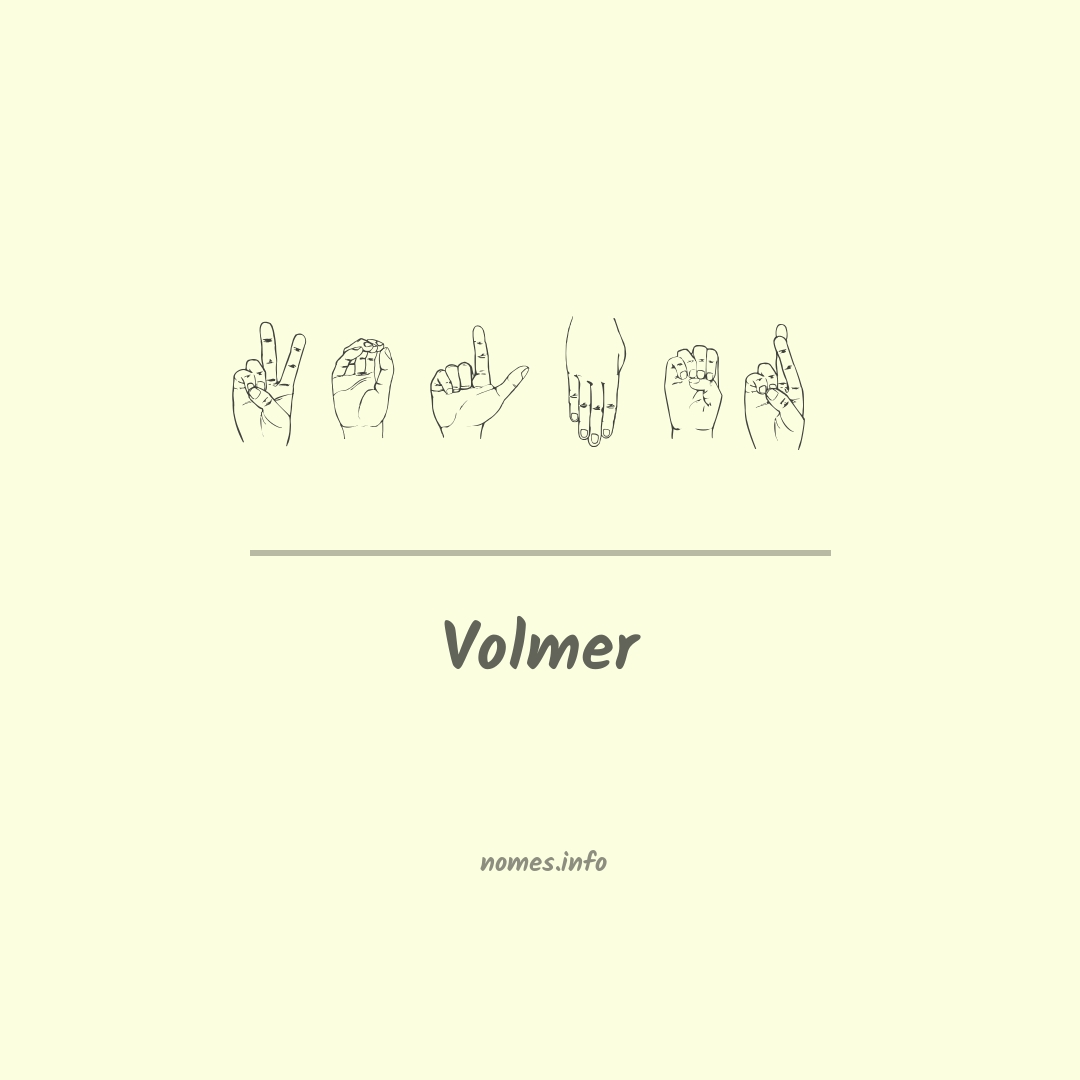 Volmer em Libras