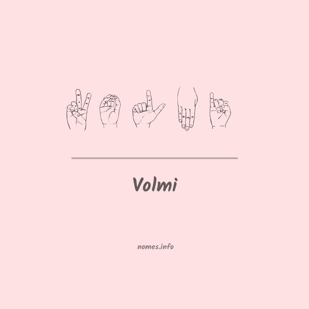 Volmi em Libras