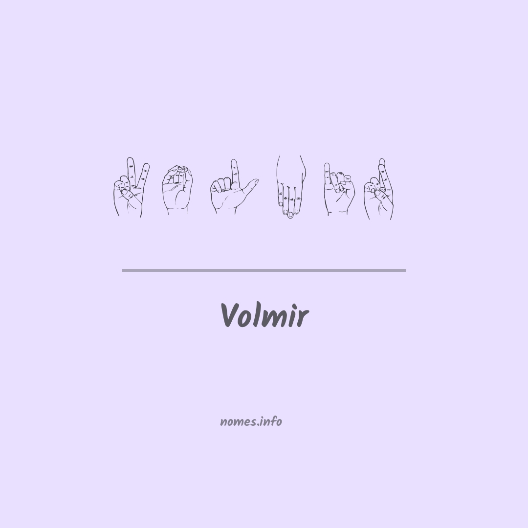 Volmir em Libras