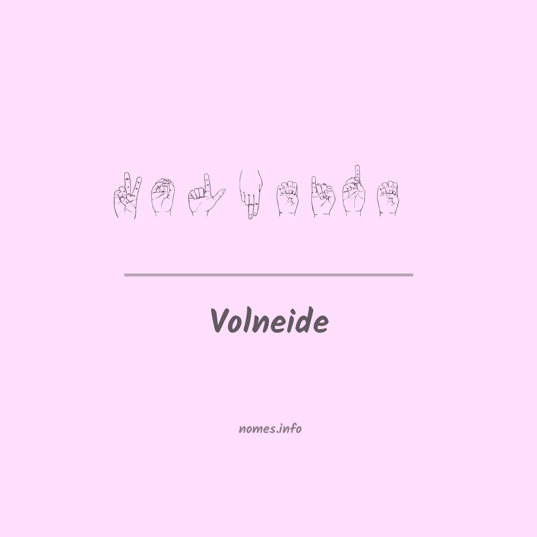 Volneide em Libras