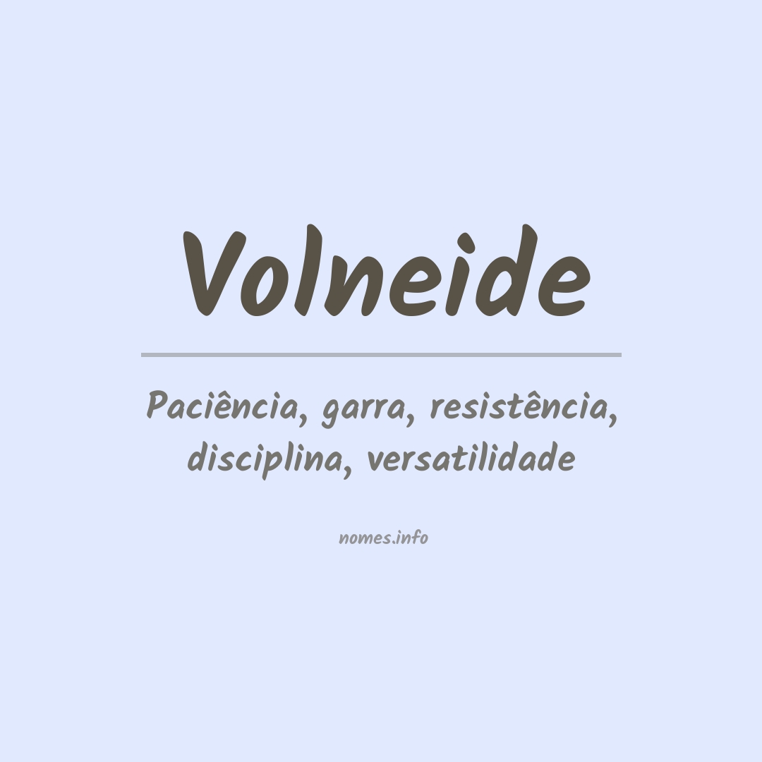Significado do nome Volneide