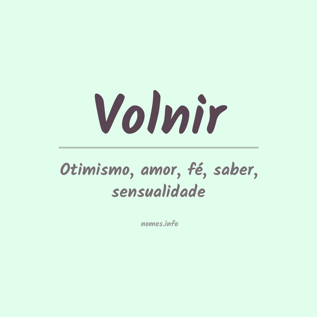 Significado do nome Volnir
