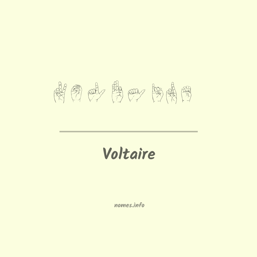 Voltaire em Libras