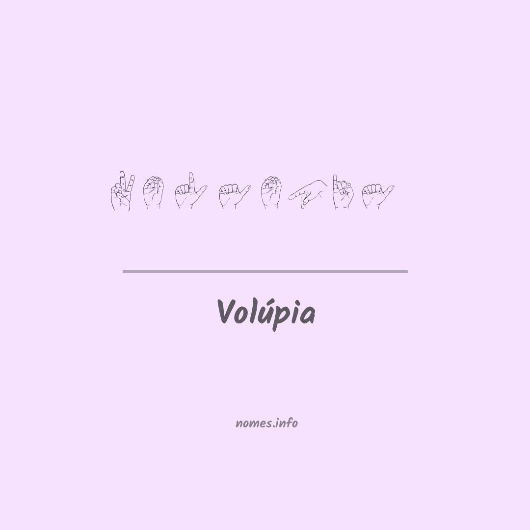 Volúpia em Libras