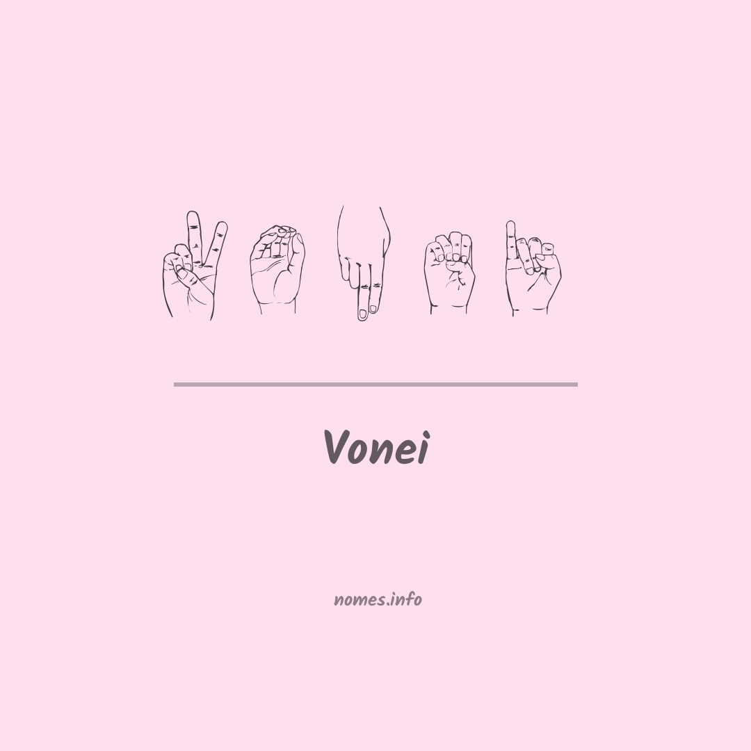 Vonei em Libras