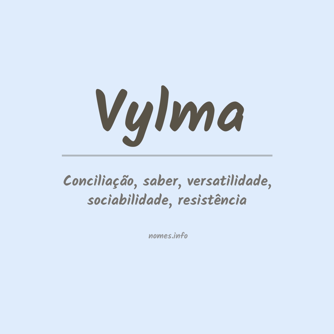 Significado do nome Vylma