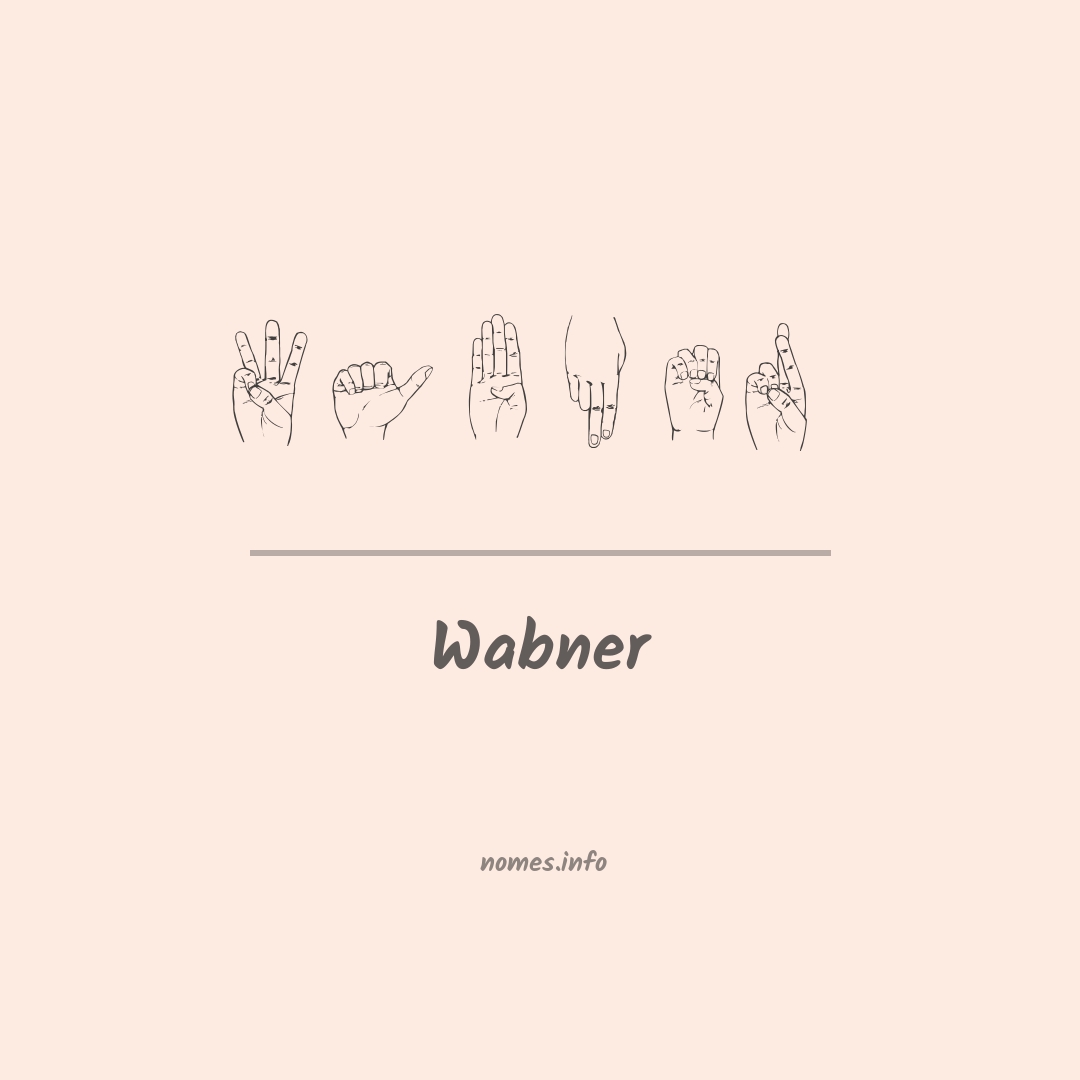 Wabner em Libras