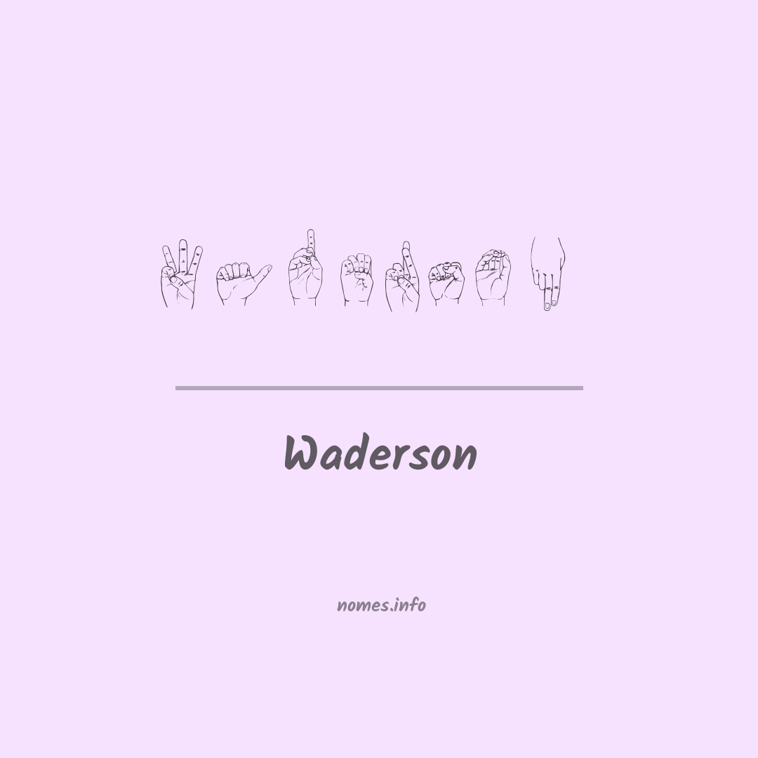 Waderson em Libras