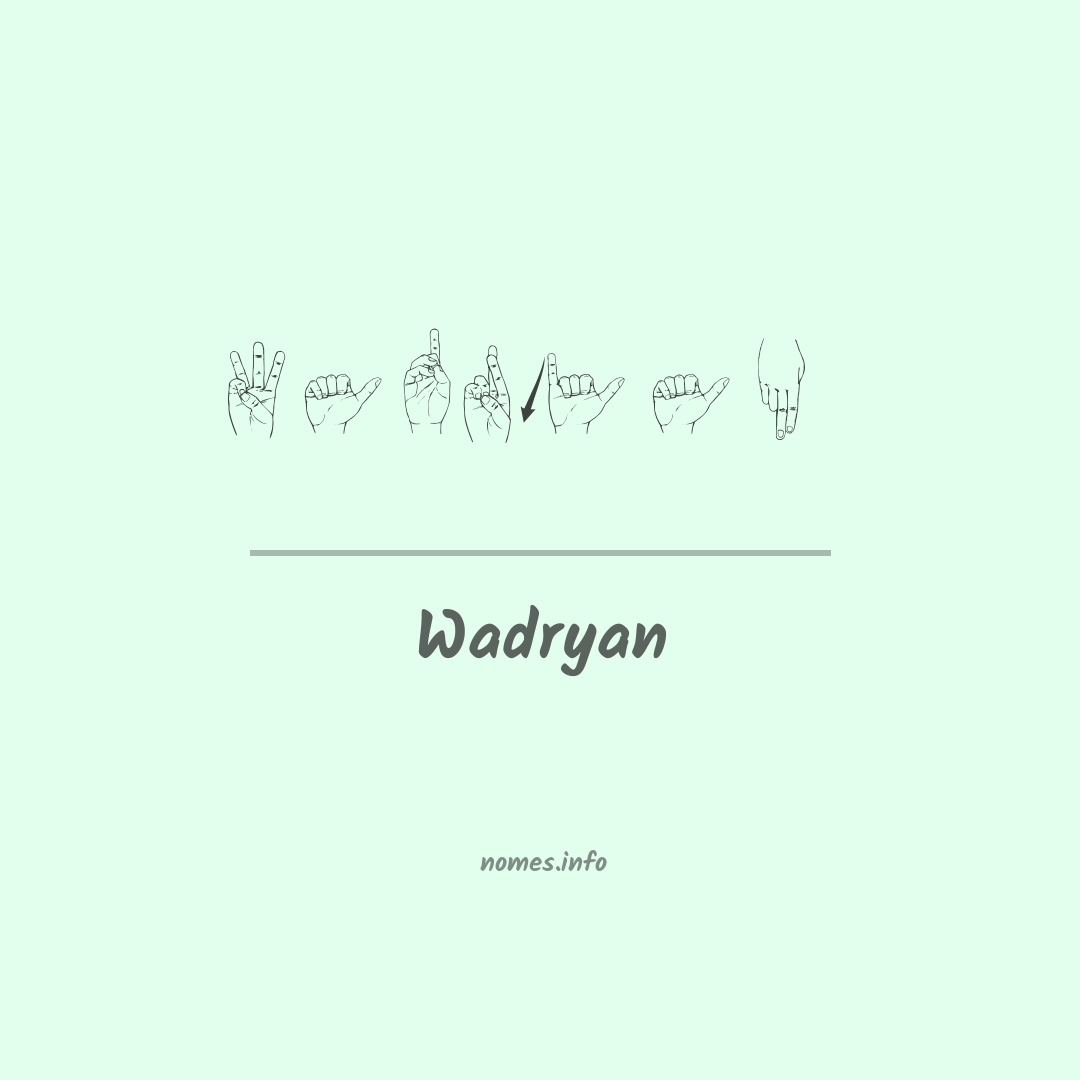 Wadryan em Libras