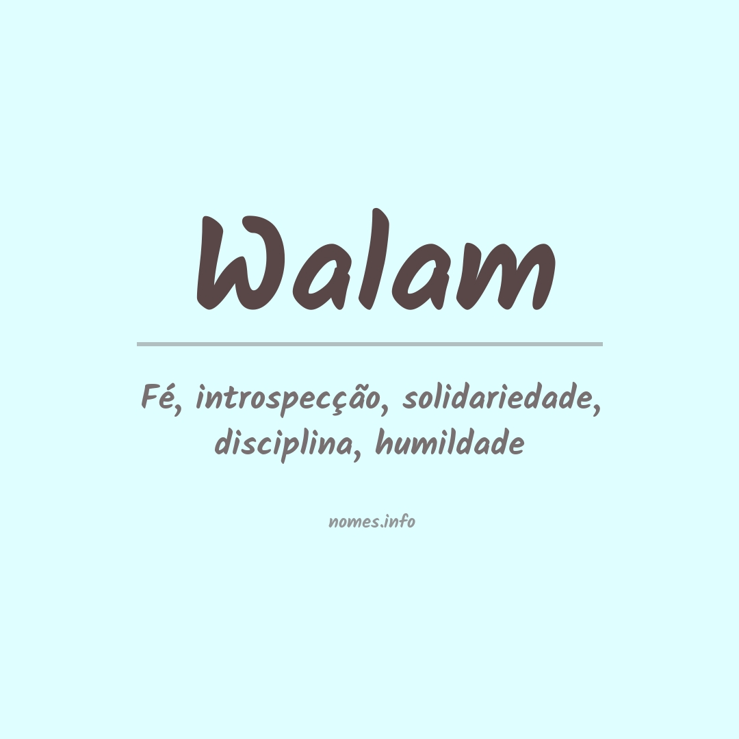 Significado do nome Walam